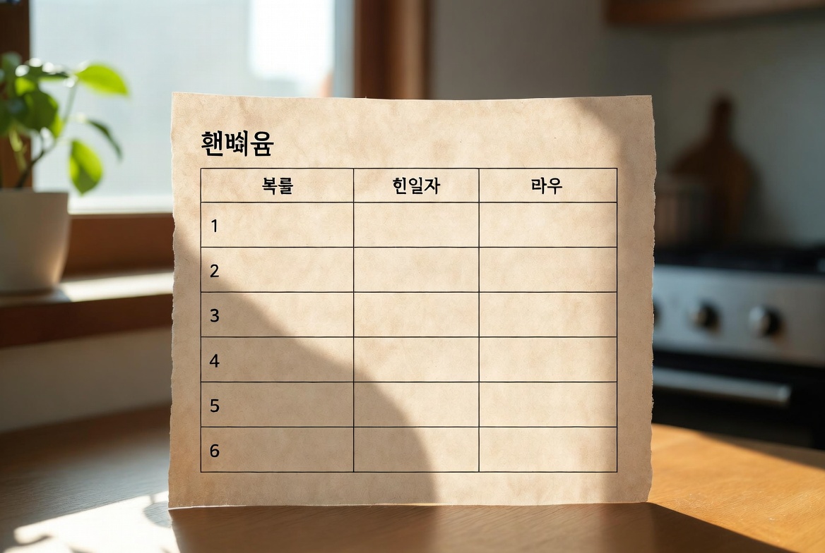 실험 메모 양식 (복사해서 쓰기)
